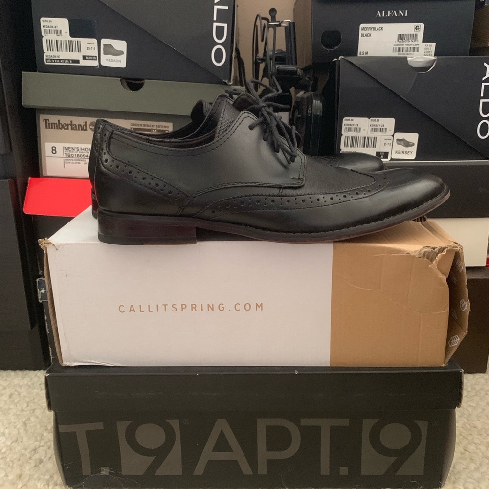 MENS call it spring wingtip WORN ONCE sz 9